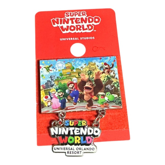2025 Universal Epic Universe Super Nintendo World Orlando Resort Dangle Pin - Picture 1 of 2